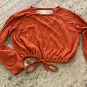 Like new rust color Hollister long sleeve top